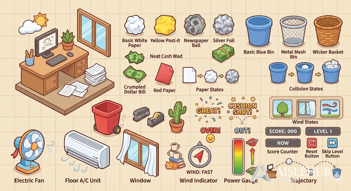 종이던지기 게임 ASSETS